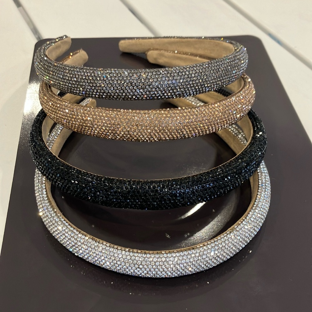 Rhinestone Headbands Set of 4